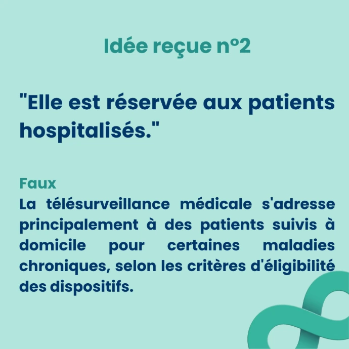 Patient suivi à distance grâce à une solution de télésurveillance médicale en ambulatoire.